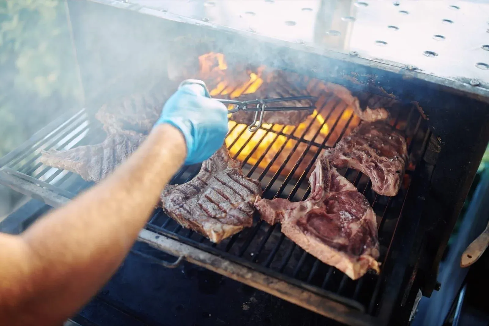 Grilled meat selection