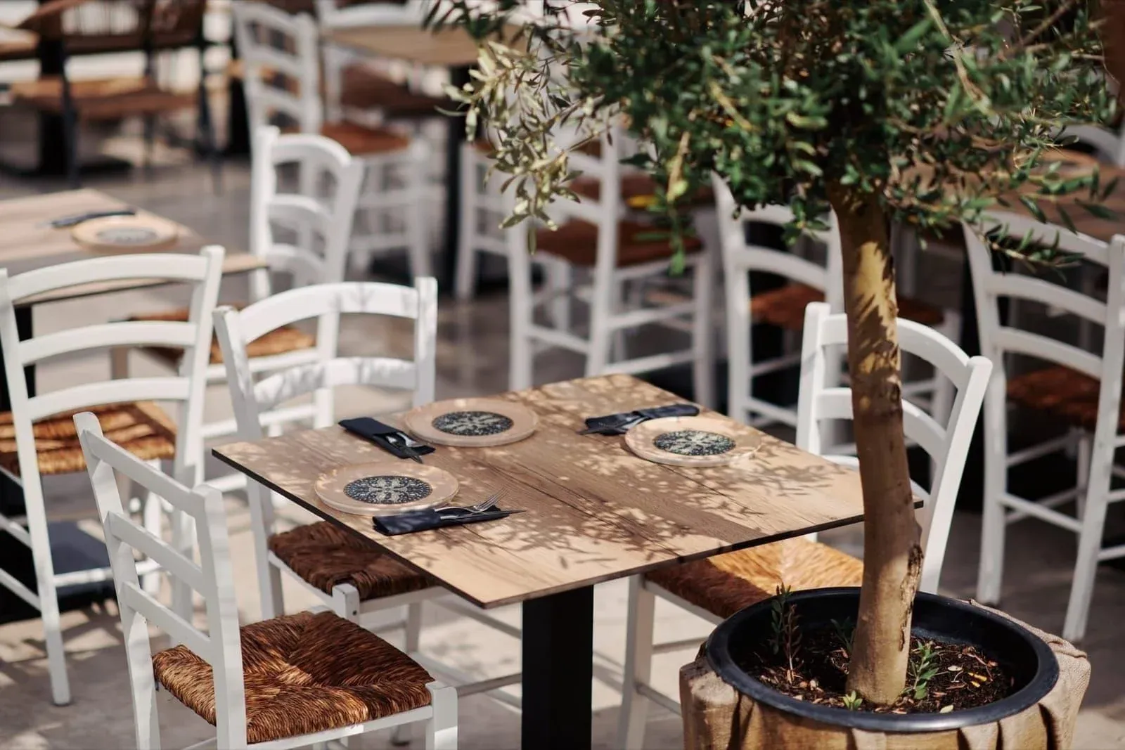 Restaurant terrace